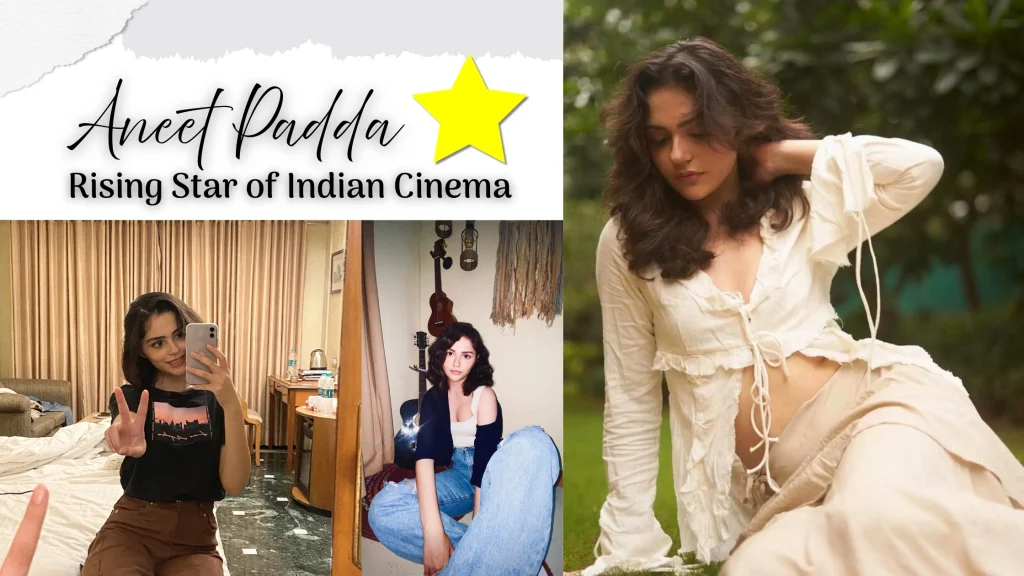 Aneet Padda in a photoshoot – emerging Indian actress featured in Salaam Venky and Saiyaara, known for her captivating screen presence.
